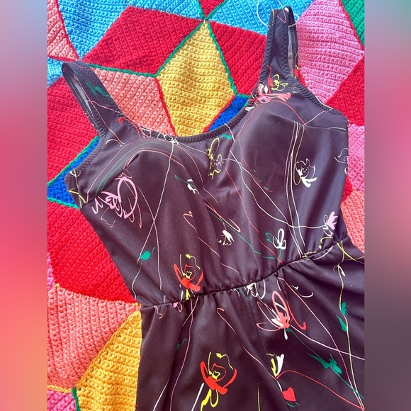 Vintage 60s Christina Swimsuit Romper One Piece Pin Up Mod Bathing Suit - Picture 7 of 12